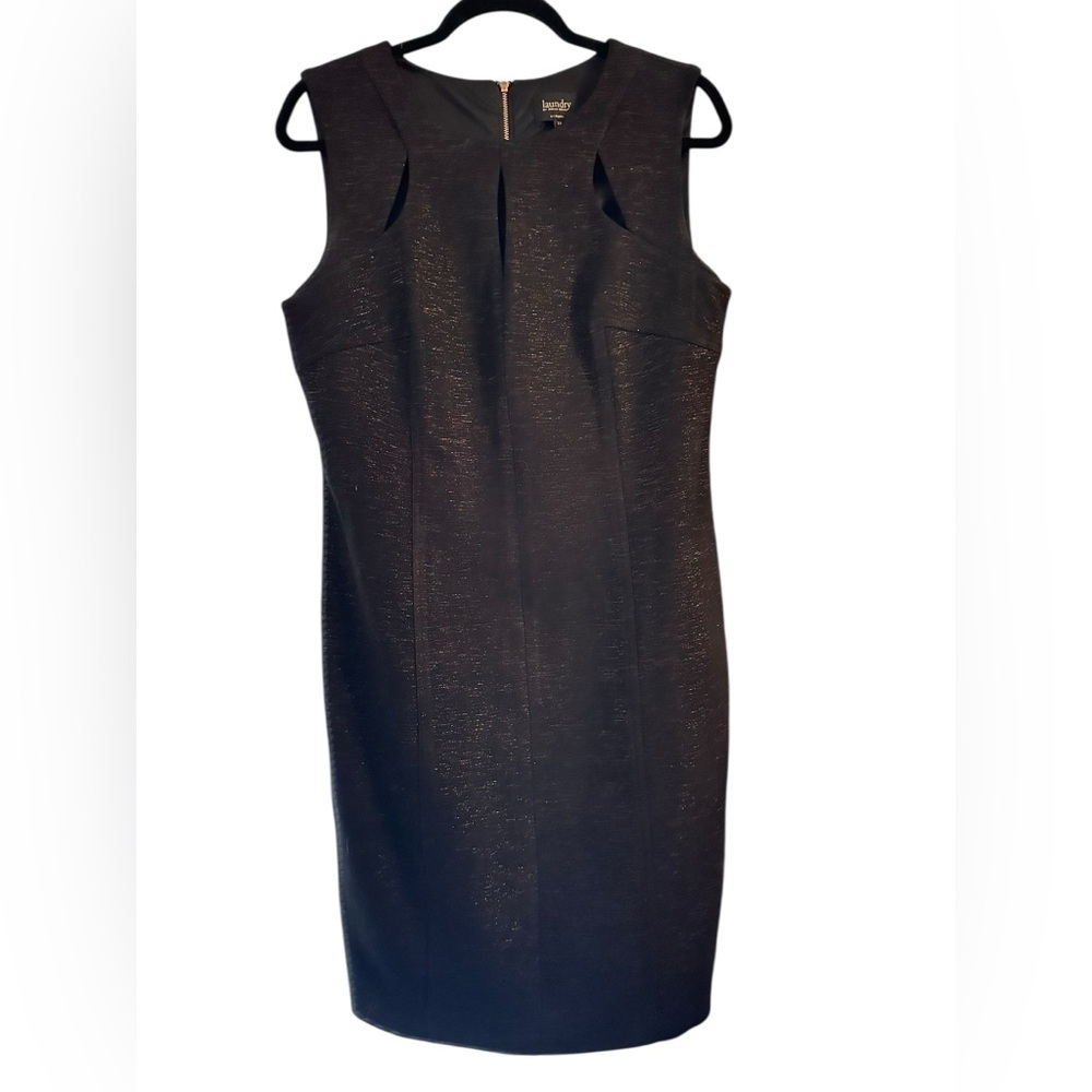 Laundry by Shelli Segal Black Rayon Blend Garment size 10